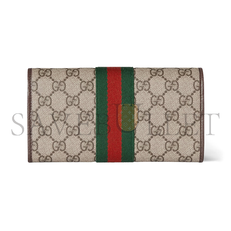 GUCCI OPHIDIA CONTINENTAL WALLET 838485 (19*10*3.5cm)